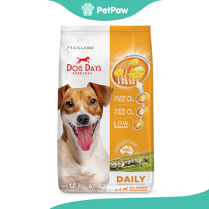 DOG DAYS  Lamb&Rice  อาหารเม็ดสุนัขโต สูตรเนื้อและข้าว 12 กิโลกรัม(1pcs)