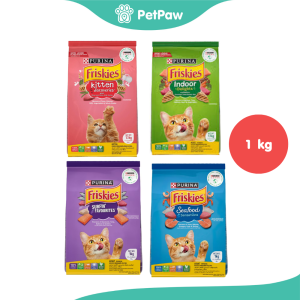 Friskies อาหารเม็ดแมว ฟริสกี้ส์ อาหารแมว รวมทุกสูตร ขนาด 1 kg