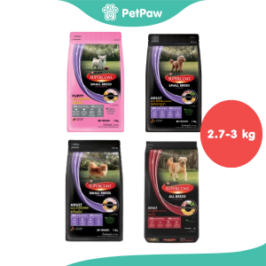 SUPERCOAT ซุปเปอร์โค้ท อาหารสุนัข อาหารเม็ดสุนัข ทุกสายพันธ์ รวมทุกรส ขนาด 2.7-3 kg
