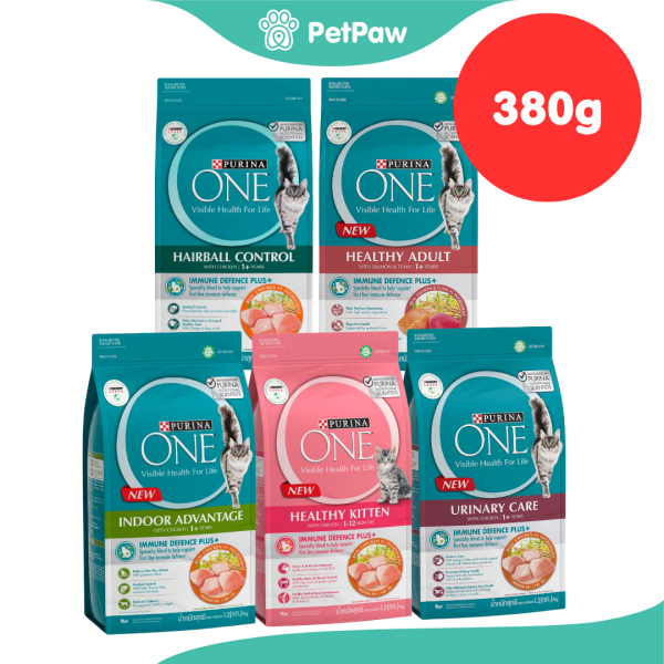 Purina One อาหารแมว เพียวริน่าวัน อาการเม็ดแมว รวมทุกสูตร ขนาด 380 กรัม