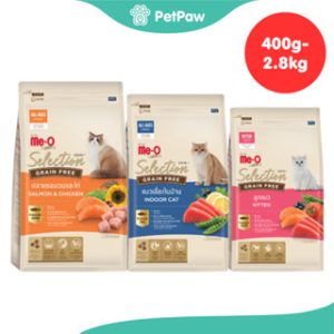 Me-O Gold Selection มีโอ โกลด์ ซีเล็คชั่น อาหารแมวชนิดเม็ด รวมทุกสูตร ขนาด 400g-2.8kg