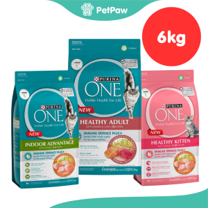 Purina One อาหารแมว เพียวริน่าวัน อาการเม็ดแมว รวมทุกสูตร ขนาด 6 กิโลกรัม